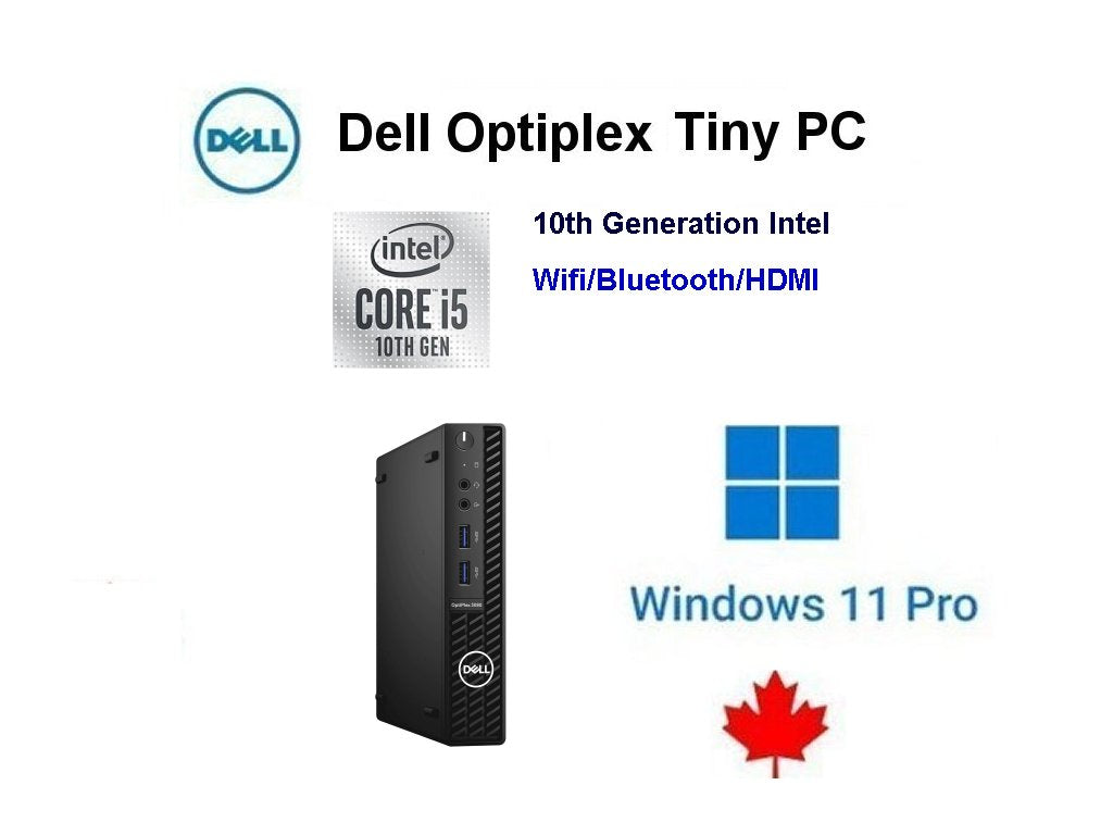 Fast 10th Gen 2.30Ghz-3.80Ghz i5-10500T Dell Optiplex Tiny Wifi PC 32.0GB 1.0TB SSD, Windows 11 Pro